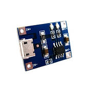 Модулі заряджання акумуляторів BMS Модуль зарядки літієвих Li-ion батарей від MicroUSB Польща