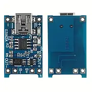 Модулі заряджання акумуляторів BMS Модуль заряджання літієвих Li-ion батарей з MicroUSB TP4056 та захистом DW01 надійний та