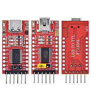 Перетворювачі інтерфейсів MiniUSB - UART TTL FT232RL 6pin конвертер програматор для Arduino модуль перетворювача інтерфейсів