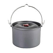 Туризм і кемпінг Туристичний казанок-каструля 4 л алюмінієвий похідний посуд для багаття та пальника Польща