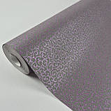 Шпалери вінілові на флізеліні 0.53 × 10.05 м Marburg 55439, сірі з фіолетовим — для спальні, вітальні, коридору, фото 2