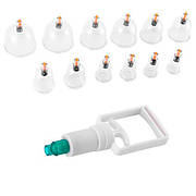 Особиста гігієна догляд за тілом Банки вакуумні 12шт для масажу насос пластик Польща