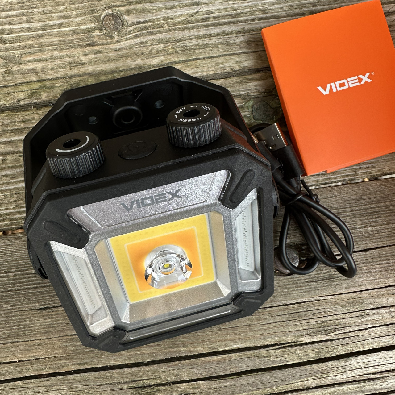 Портативний багатофункціональний ліхтарик VIDEX VLF-M048 1500Lm 5000K | Професійний LED ліхтар із захистом IP68, фото 1