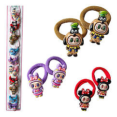 Резинки для волосся дитячі 10 пар/уп ЛАБУБУ