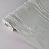 Шпалери вінілові на флізеліні 0.53 × 10.05 м Marburg 55221, світло-зелені — для спальні, вітальні, кухні, фото 2