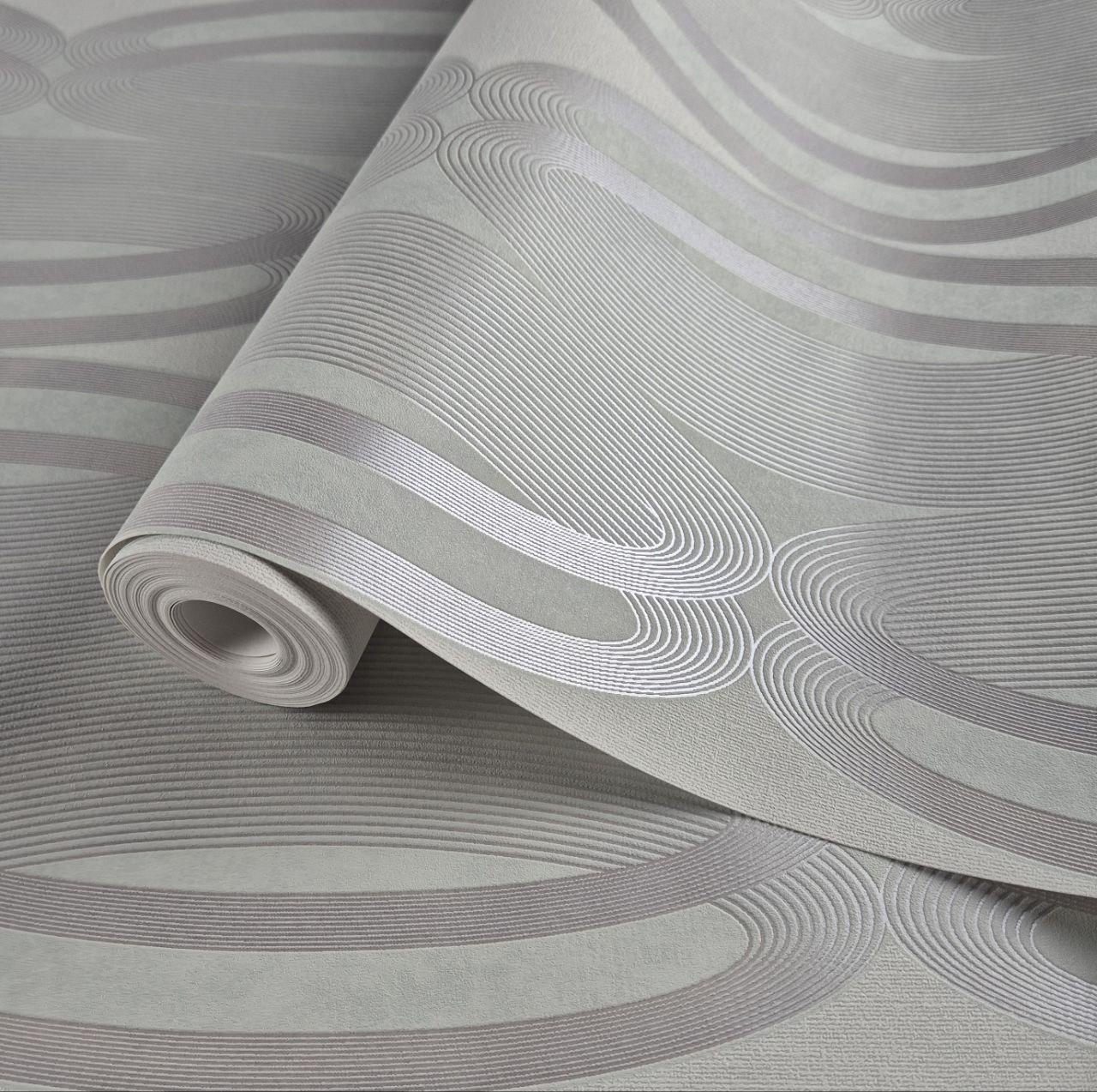 Шпалери вінілові на флізеліні 0.53 × 10.05 м Marburg 55221, світло-зелені — для спальні, вітальні, кухні, фото 1