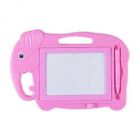 Магнитная доска для рисования`Слоник`(розовый) 36