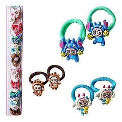 Резинки для волосся дитячі 10 пар/уп ЛАБУБУ