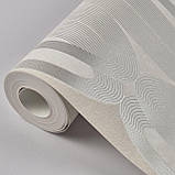 Шпалери вінілові на флізеліні 0.53 × 10.05 м Marburg 55217, бежеві — для спальні, вітальні, коридору, фото 5