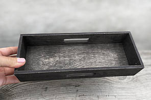 Підставка під столові прилади (для закладів HoReCa) 25х9х5 см, чорна, фото 4