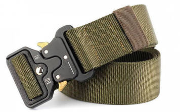 Ремінь тактичний Assault Belt із металевою пряжкою 125 см Зелений, Gp