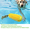 Іграшка для собак "Кукурудза" з пищалкою та мотузкою CNN-101 жовтий, Gp, фото 7