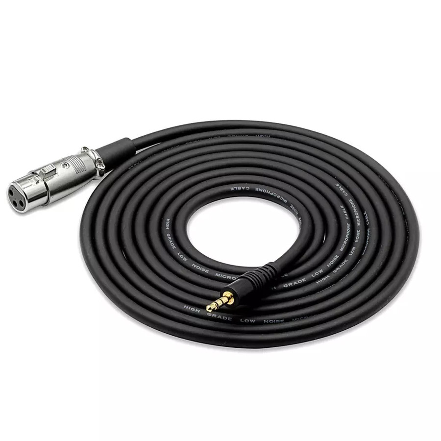 Кабель для мікрофону Manchez S7 XLR (мама) – Jack 3.5 мм, 2.5 метра, Gp, фото 1