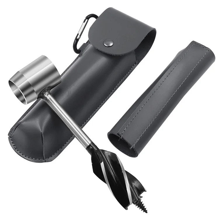 Шнекове свердло (бур) 25 мм для виживання в лісі та туризму / Шнекове свердло по дереву Black, Gp, фото 1