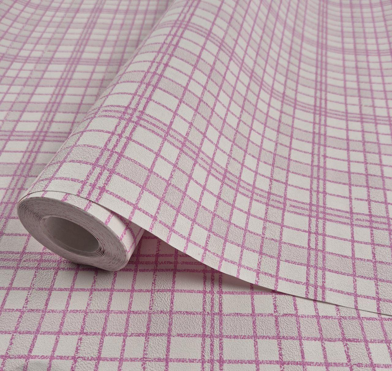 Шпалери вінілові на флізеліні 0.53 × 10.05 м Marburg 54722, рожеві — для спальні, дитячої, вітальні, фото 1