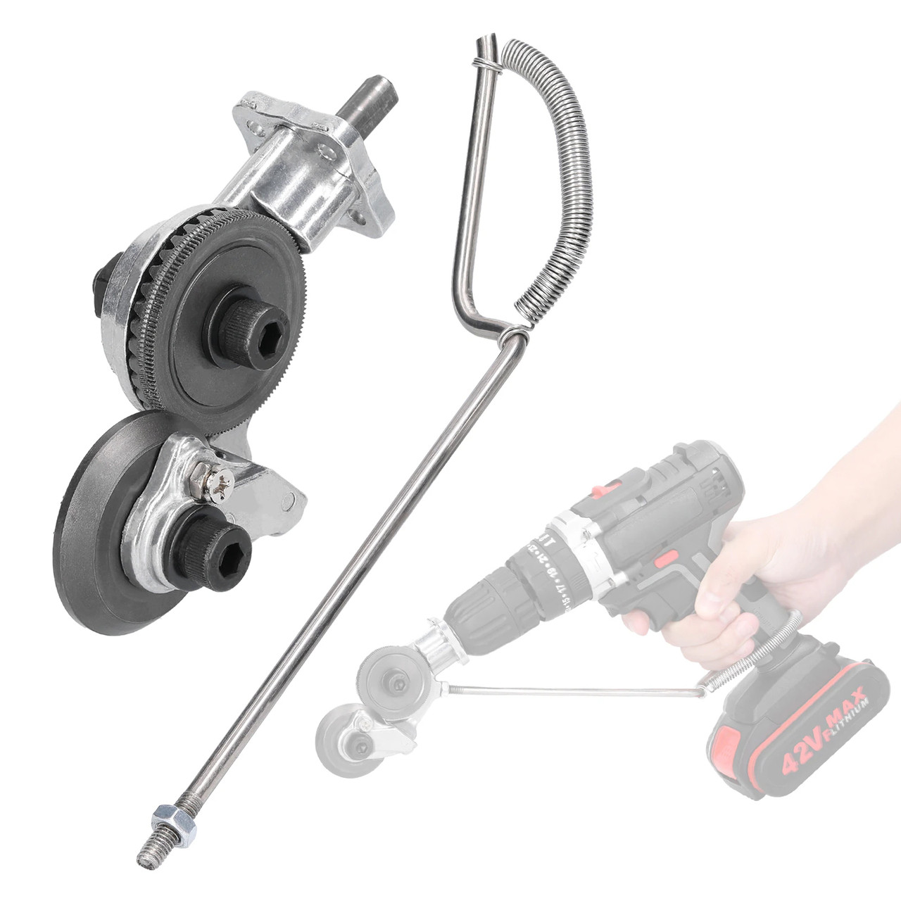 Насадка ножиці на дриль та шуруповерт для різання листового металу HV-129, Gp, фото 1