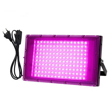 Світлодіодний фітопрожектор для рослин/теплиць GL-100W 96 LED від мережі 220В, Gp