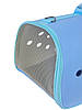 Сумка для перенесення котів та собак 48x26x25 см CosmoPet CP-12 Blue, Gp, фото 5