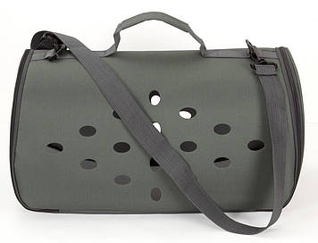 Сумка для перенесення котів та собак 48x26x25 см CosmoPet CP-12 Gray, Gp