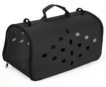 Сумка для перенесення котів та собак 48x26x25 см CosmoPet CP-12 Black, Gp