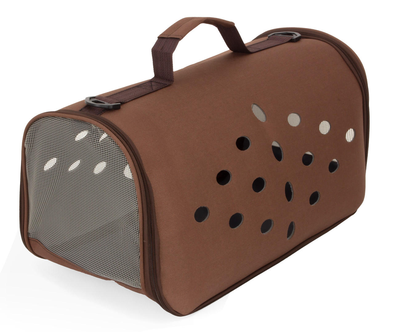 Сумка для перенесення котів та собак 48x26x25 см CosmoPet CP-12 Brown, Gp, фото 1