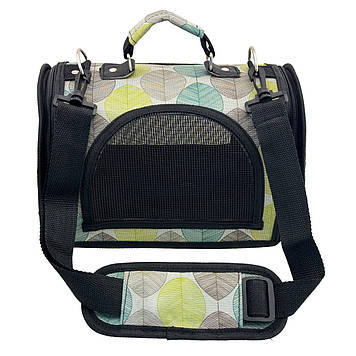 Сумка переноска для гризунів та птахів 30x18x19 см CosmoPet CP-48 (S) Green, Gp