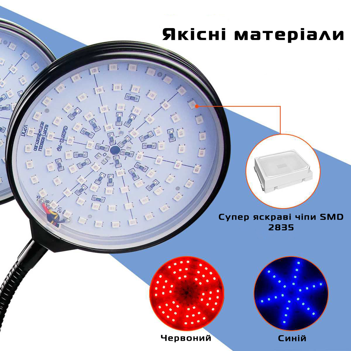 Фітолампа для вазонів кільцева GreenLand 15W з таймером на штирі в горщик, Gp, фото 1