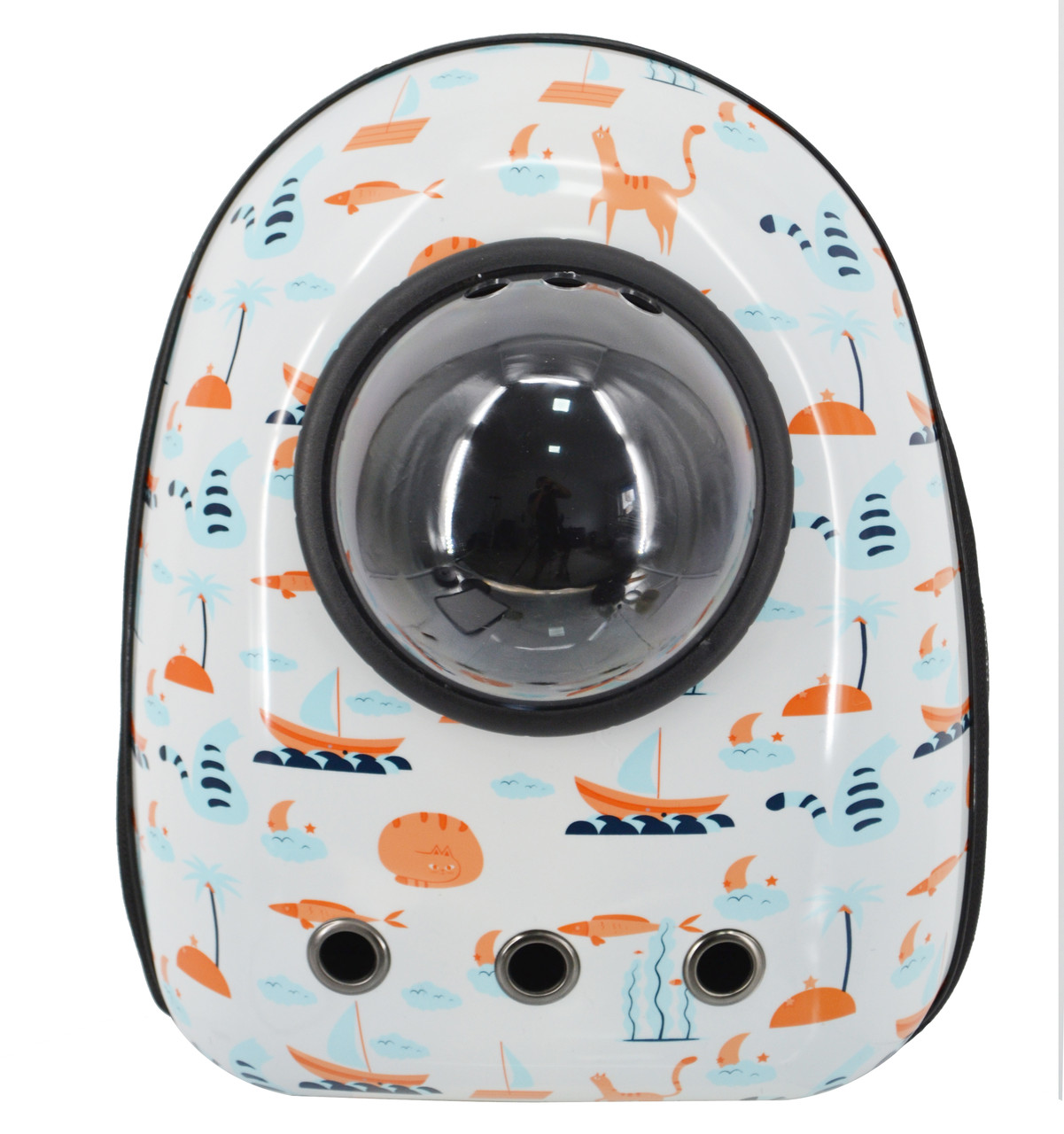 Рюкзак для перенесення котів та собак з ілюмінатором CosmoPet Кораблик, Gp, фото 1