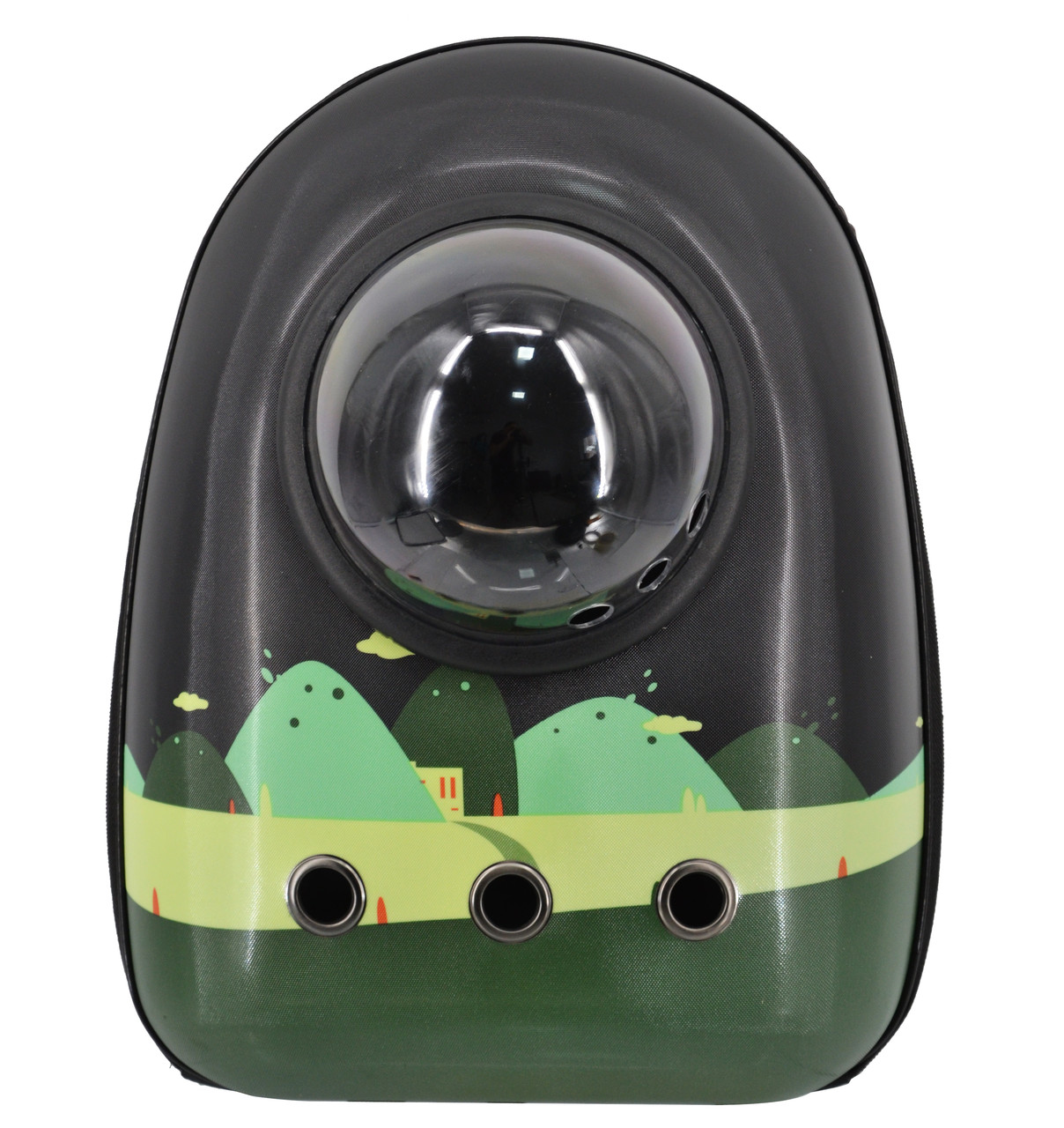 Сумка-рюкзак для тварин з вентиляцією CosmoPet CP-87 малюнок Пагорби, Gp, фото 1