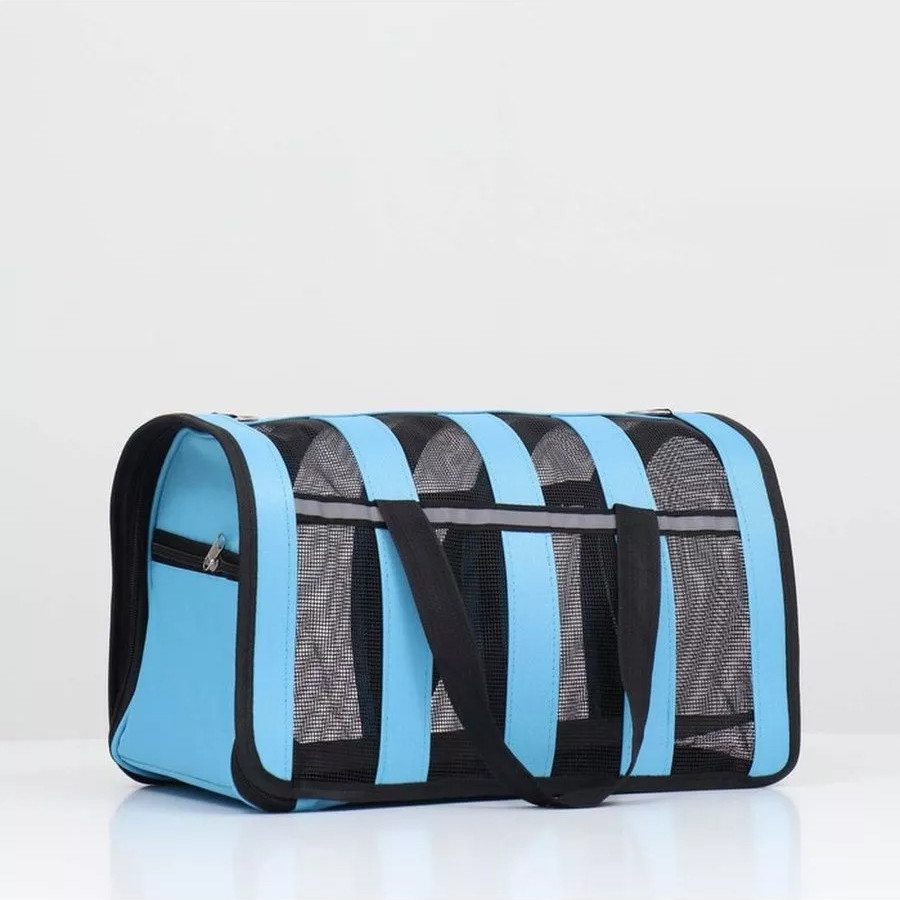 Сумка перенесення для котів та собак L 48x27x25 см CosmoPet CP-46 Blue, Gp, фото 1