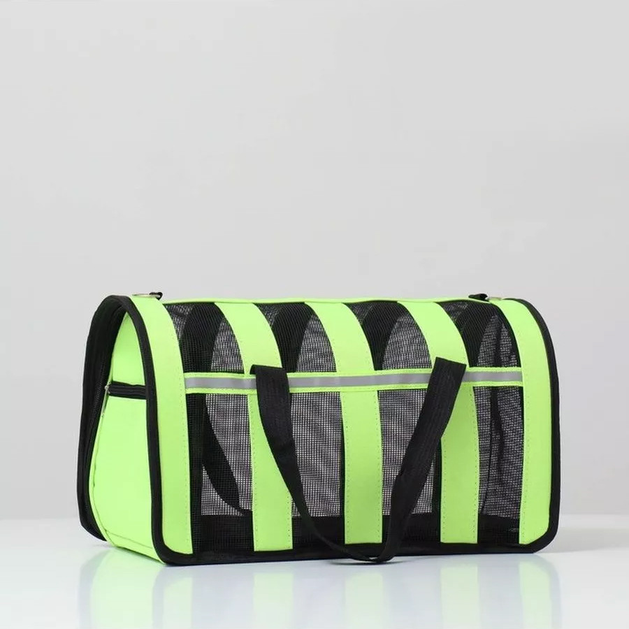 Сумка перенесення для котів та собак M 41x25x23 см CosmoPet CP-46 Green, Gp, фото 1
