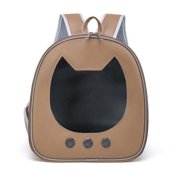 Рюкзак-переноска для кошек и собак 34х31х18 CosmoPet CP-35 Brown, Gp, фото 1