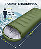 Спальний мішок (спальник) ковдра з капюшоном E-Tac SB-01 Green, Gp, фото 5