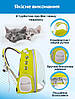 Прозорий рюкзак для перенесення тварин Pet Cat для котів та собак Yellow, Gp, фото 5