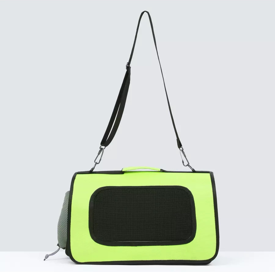 Сумка переноска для котів та собак L 52x22x29 см CosmoPet CP-11 Green, Gp, фото 1