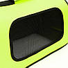 Сумка переноска для котів та собак L 52x22x29 см CosmoPet CP-11 Green, Gp, фото 7