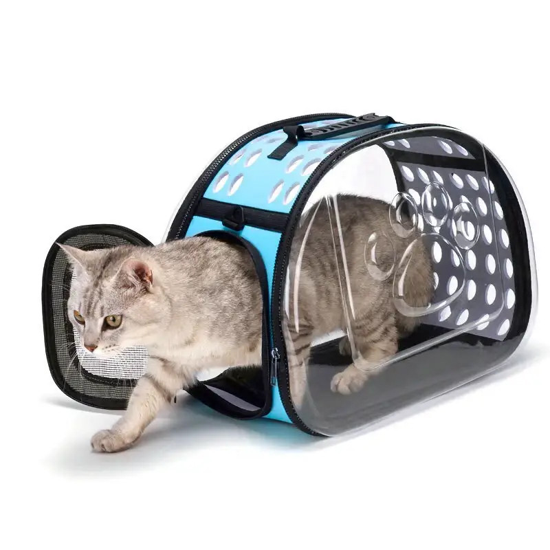 Сумка переноска для котів та собак 34x20x20 см (S) CosmoPet CP-21 Blue, Gp, фото 1