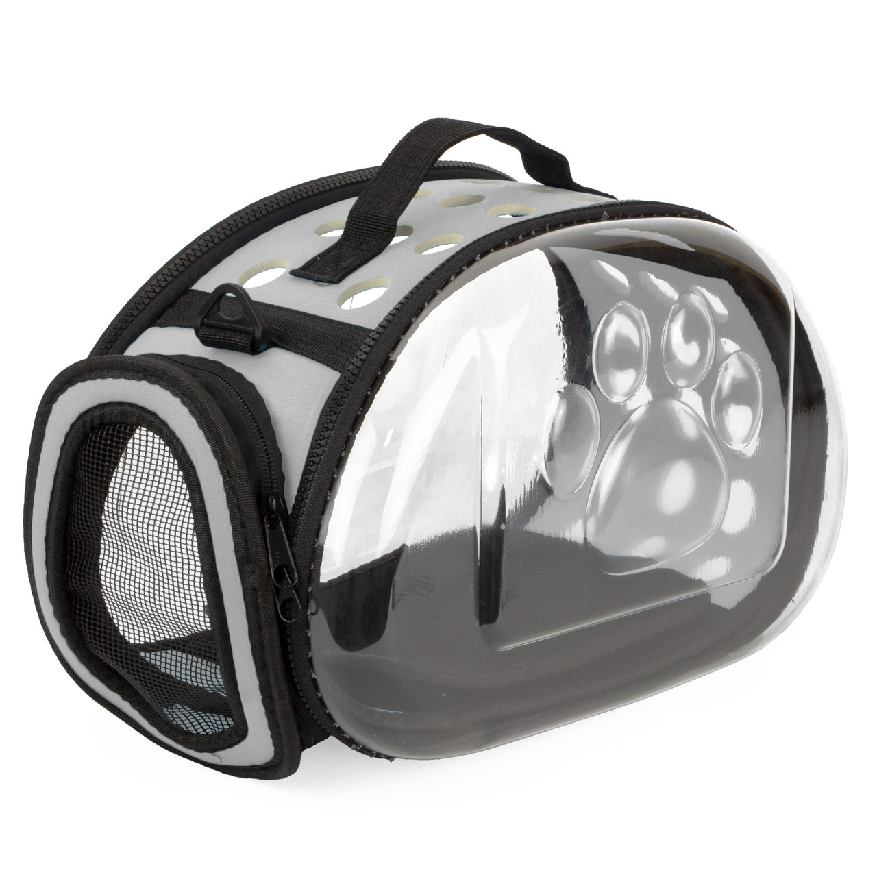 Сумка переноска для котів та собак 34x20x20 см (S) CosmoPet CP-21 Gray, Gp, фото 1