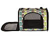 Сумка переноска для котів собак 46x28x30 см CosmoPet CP-48 (L) Green, Gp, фото 6
