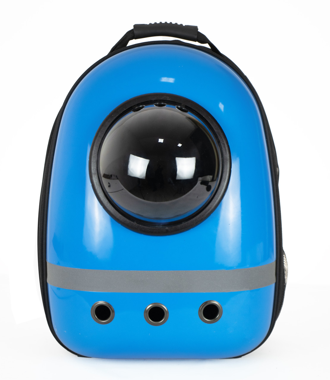 Рюкзак для перенесення котів та собак з ілюмінатором CosmoPet CP-87 Блакитний з відбиваючою смужкою, Gp, фото 1