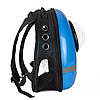 Рюкзак для котів з ілюмінатором CosmoPet CP-87 Блакитний з відбиваючою смужкою, Gp, фото 3