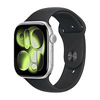 Apple Watch Series 11 GPS 46mm Aluminium Space Gray Case with Black Sport Band - M/L (MEV44)