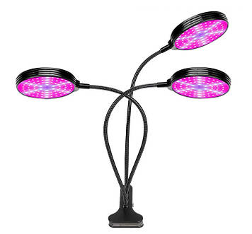 Світлодіодна фітолампа для кімнатних рослин із таймером GreenLand R3 кругла 45W, Gp