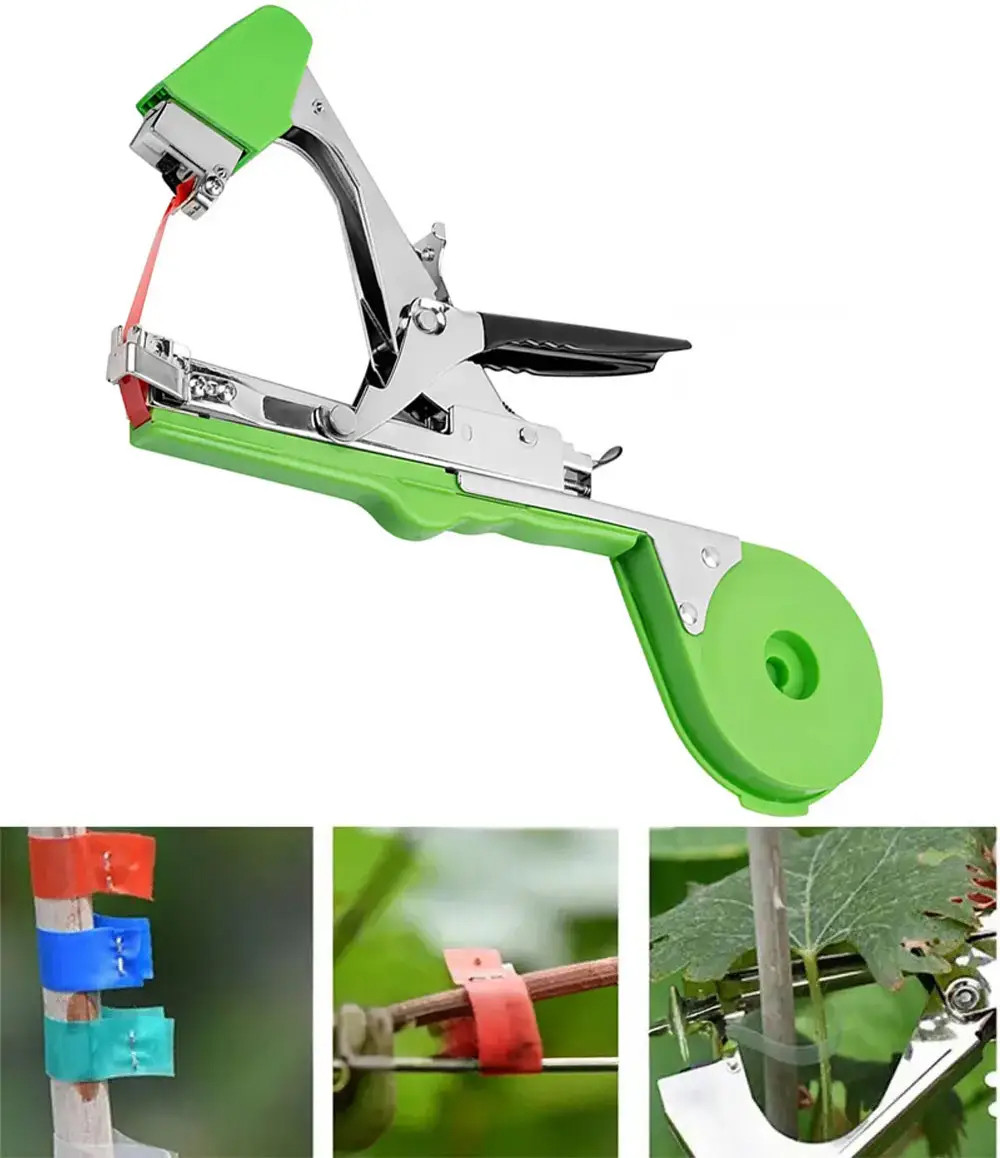 Садовий тапенер для підв'язування рослин Tapetool / Обв'язувальна машина + 10000 штук скоб + 10 стрічок, Gp, фото 1