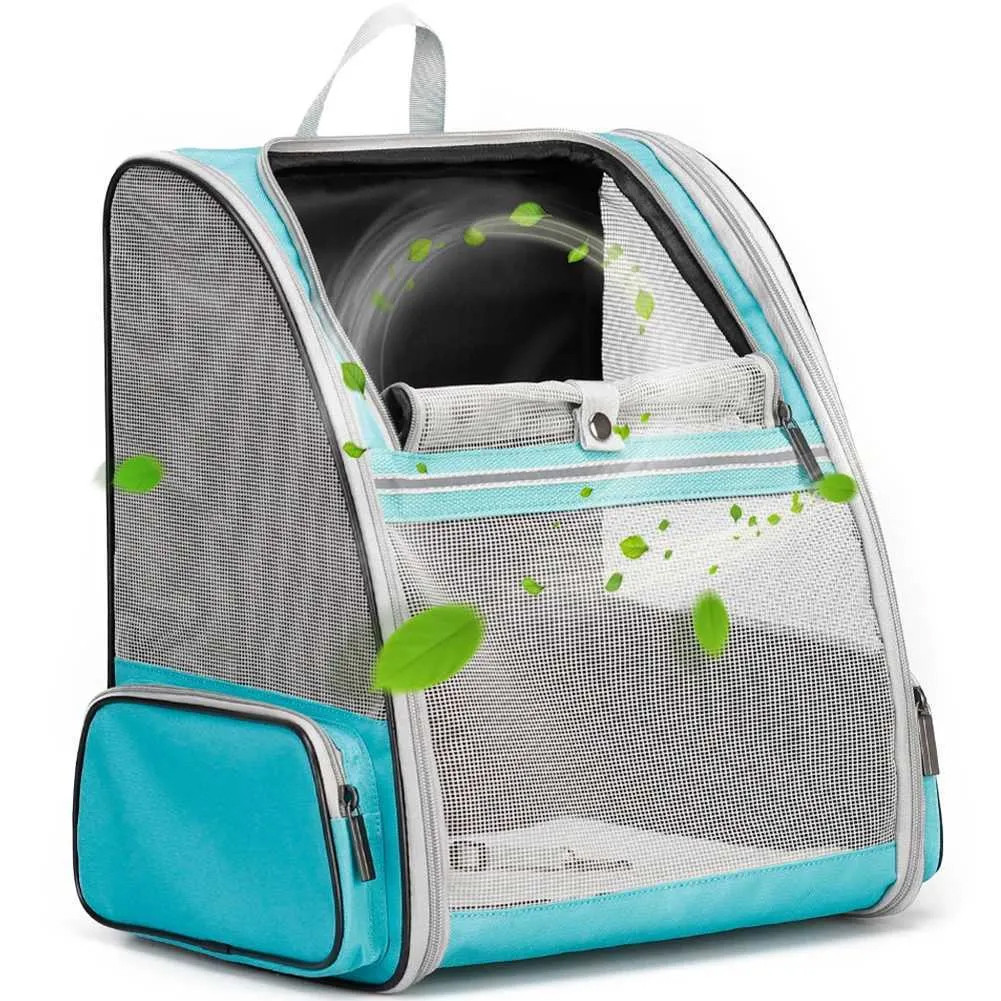 Рюкзак-перенесення для котів та собак 41х28х35 CosmoPet CP-42 Light Blue, Gp, фото 1