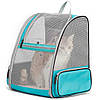 Рюкзак-перенесення для котів та собак 41х28х35 CosmoPet CP-42 Light Blue, Gp, фото 2