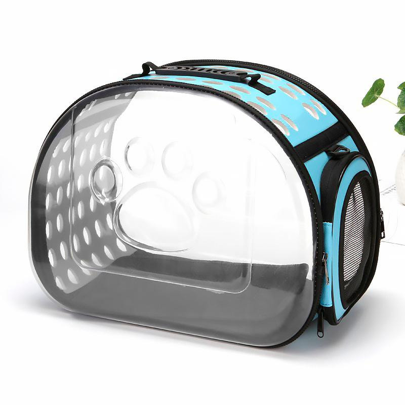 Сумка переноска для котів та собак 40x30x27 см (L) CosmoPet CP-21 Blue, Gp, фото 1