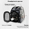 Сумка переноска для котів та собак 40x30x27 см (L) CosmoPet CP-21 Gray, Gp, фото 2