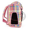 Рюкзак для перенесення тварин CosmoPet CP-20 для котів та собак (Рожевий в клітинку), Gp, фото 4