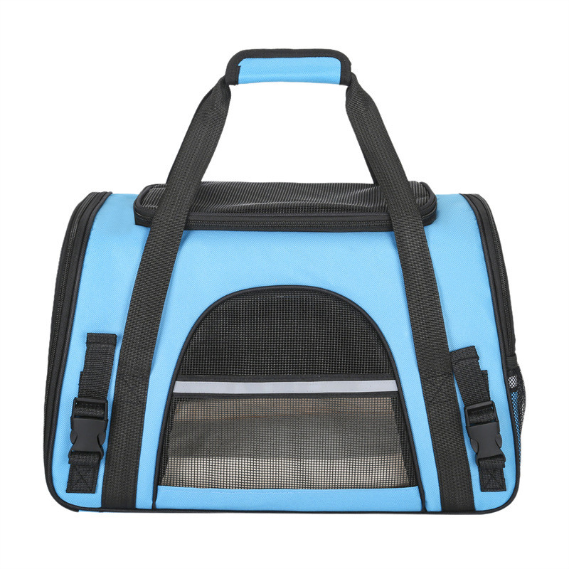 Сумка - переноска для котів та собак 44х28х25 CosmoPet CP-39 Blue, Gp, фото 1